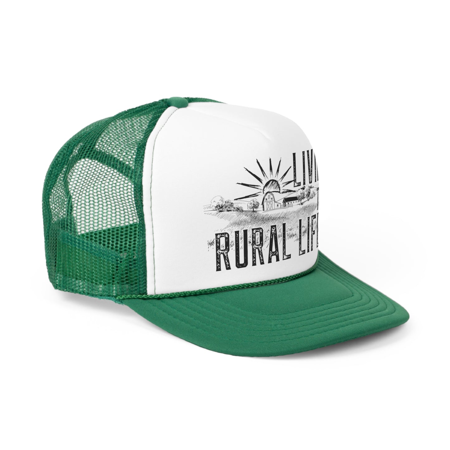 Living the Rural Life Tall Trucker Caps