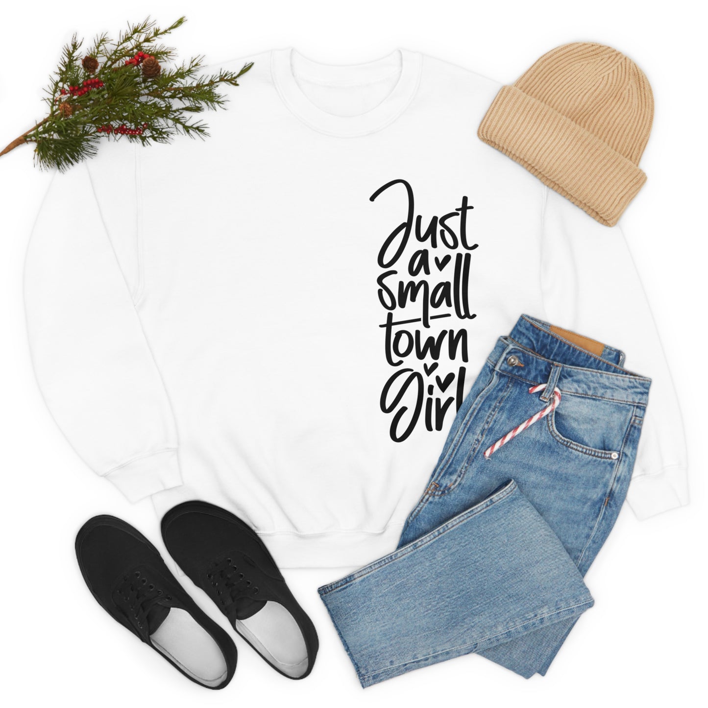 "Just a Small Town Girl" - Unisex Heavy Blend™ Crewneck Sweatshirt