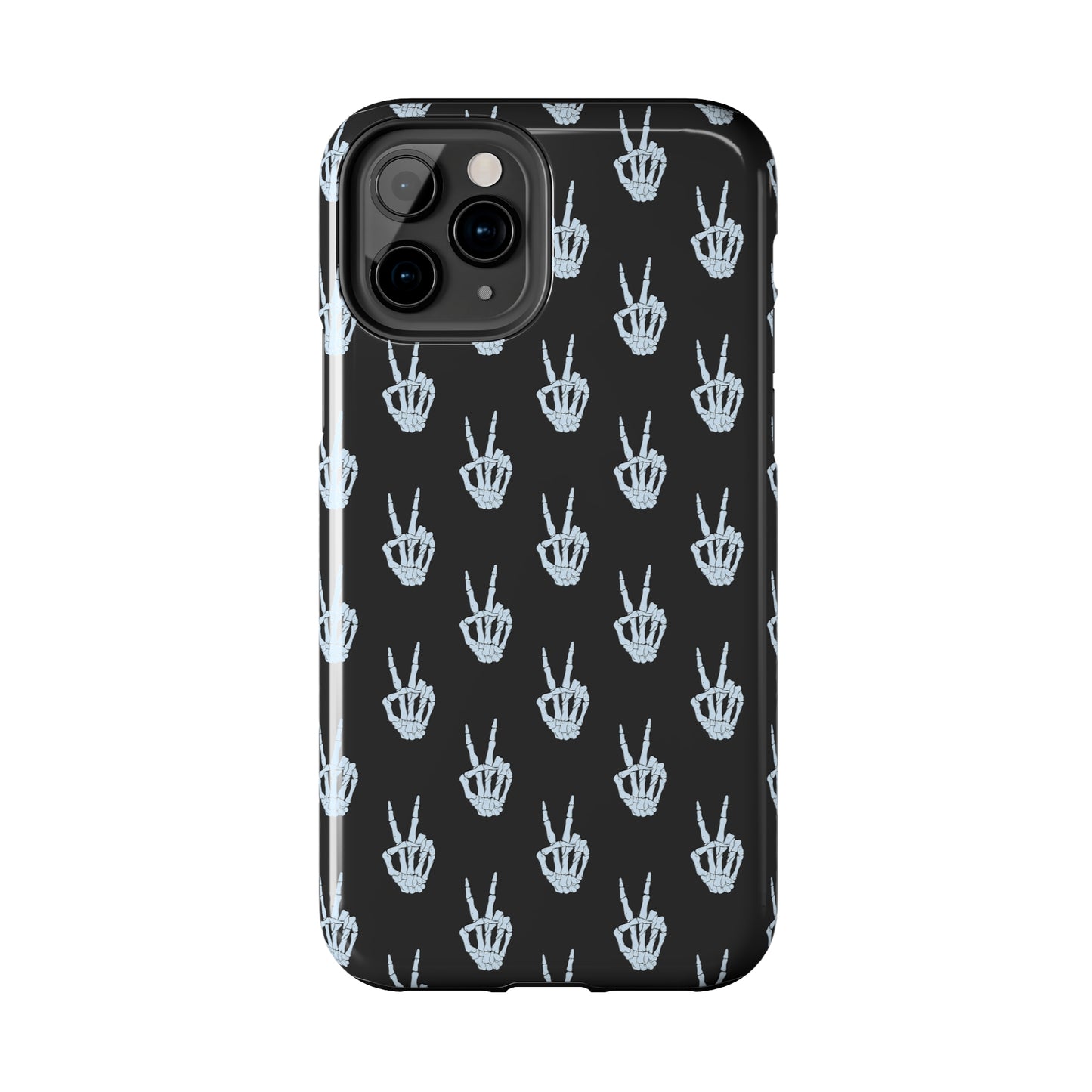 Skeleton Hand Peace Sign Tough Phone Cases