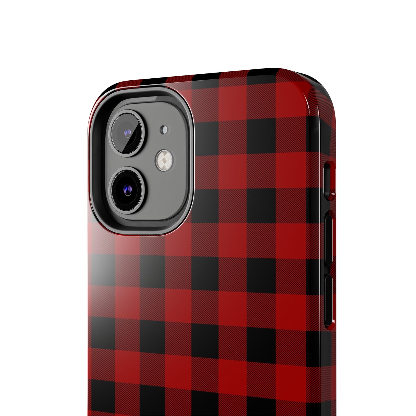 Red and Black Plaid Tough Phone Cases