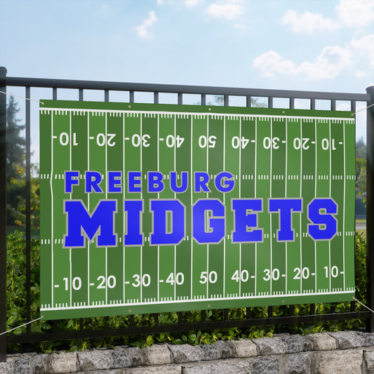 Freeburg Midgets Football Field Matte Banner - White