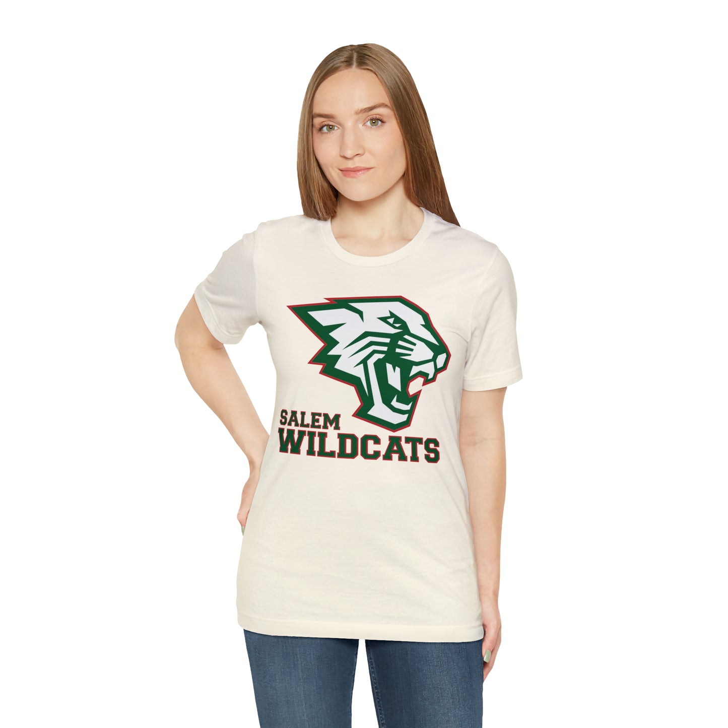 Salem Wildcats Jersey Short Sleeve Tee - Green Print