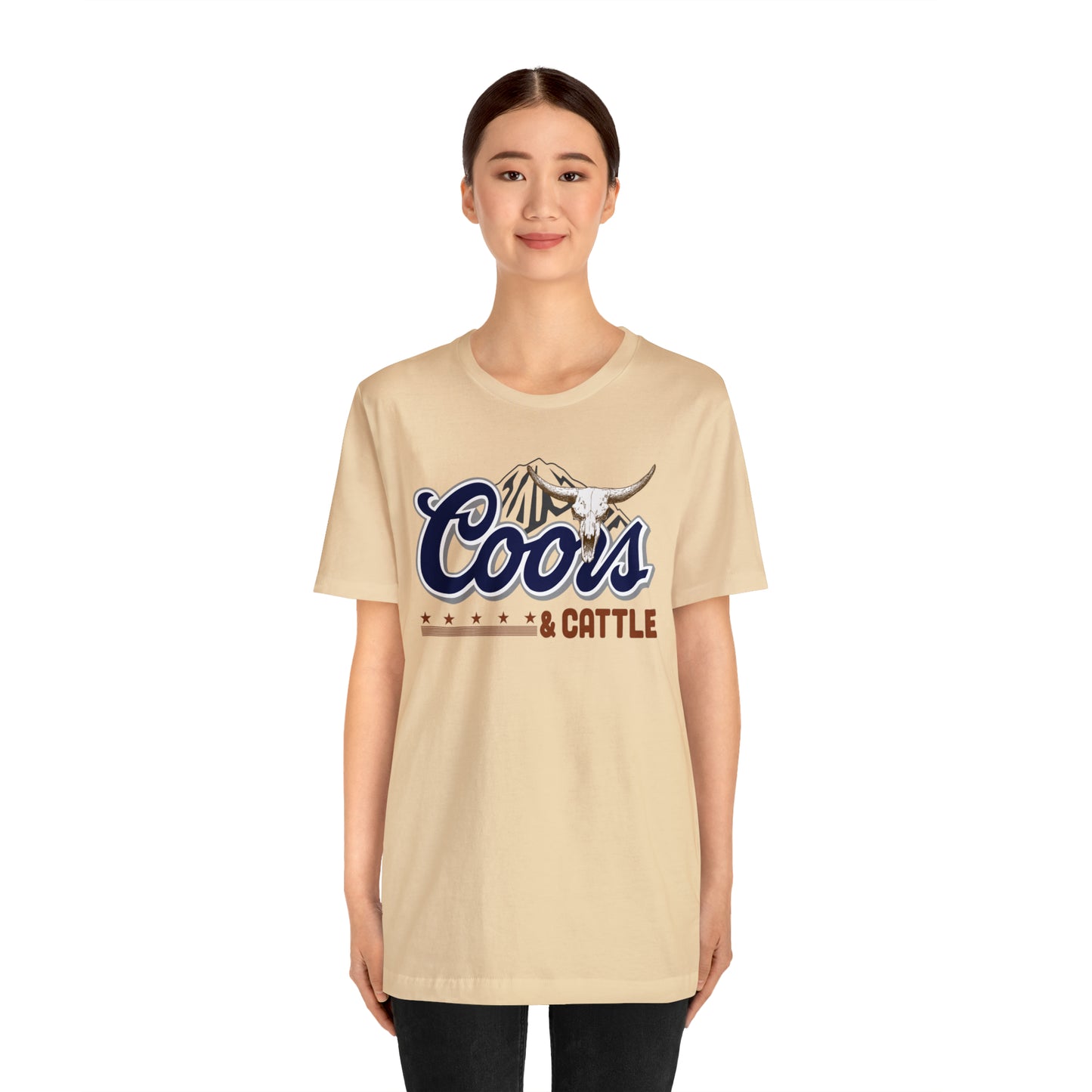 Beer and Cattle Unisex Jersey Short Sleeve Tee