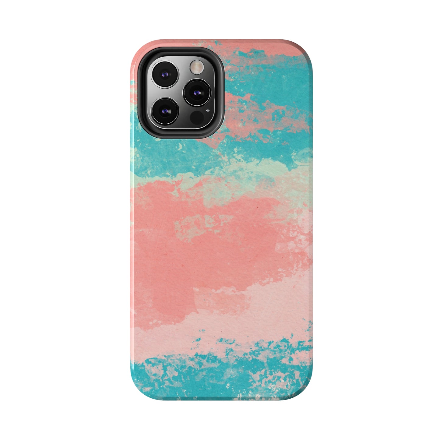 Pink and Turquoise Water Color Tough Phone Cases