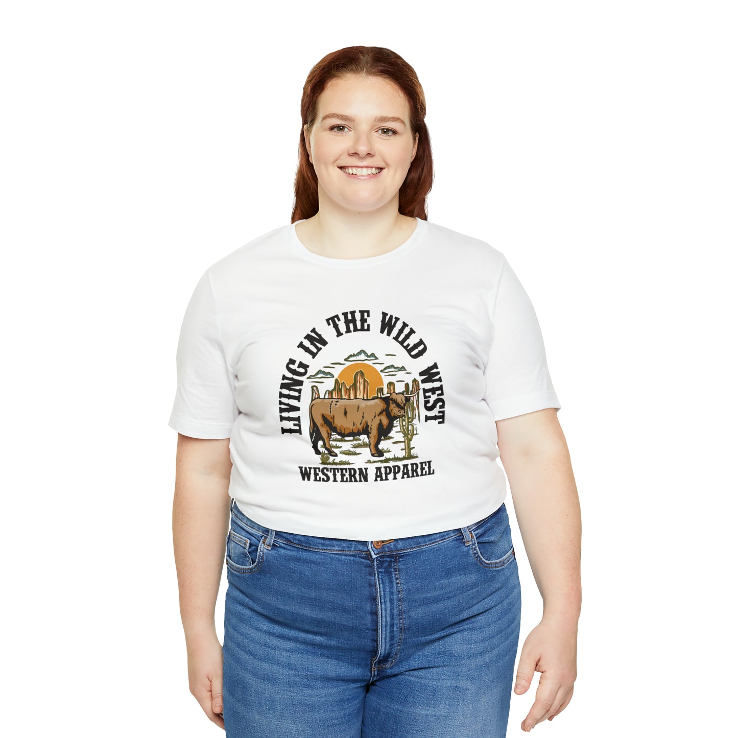 "Living in in the Wildwest" Unisex Jersey Short Sleeve Tee