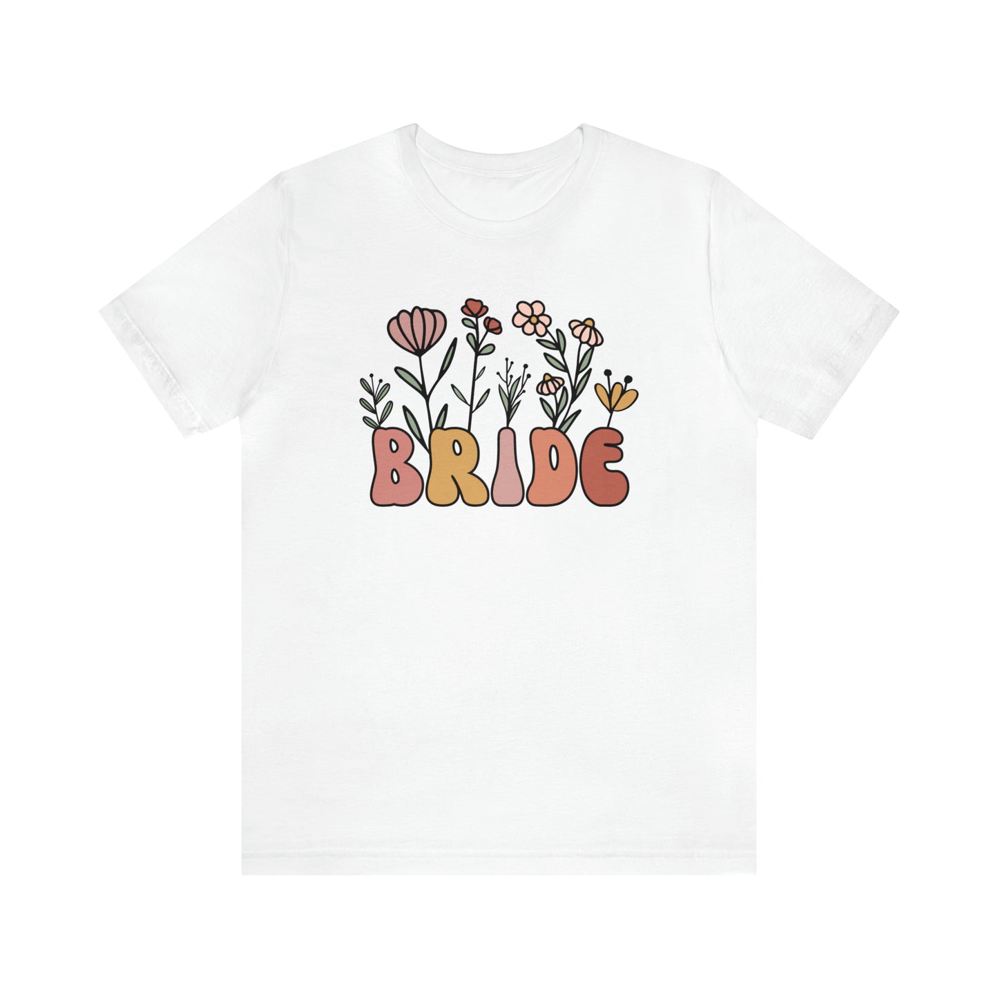 Boho Floral Bride T-Shirt