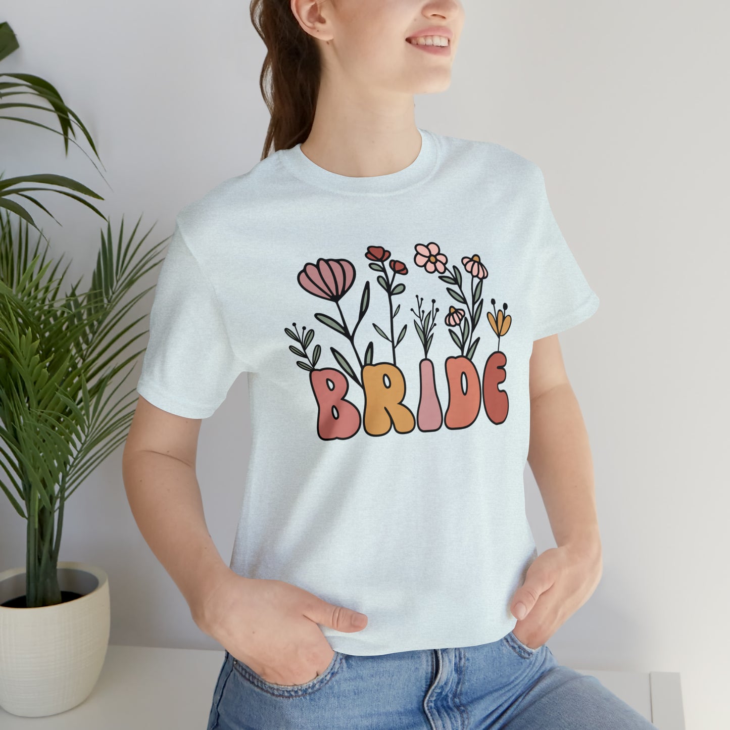 Boho Floral Bride T-Shirt