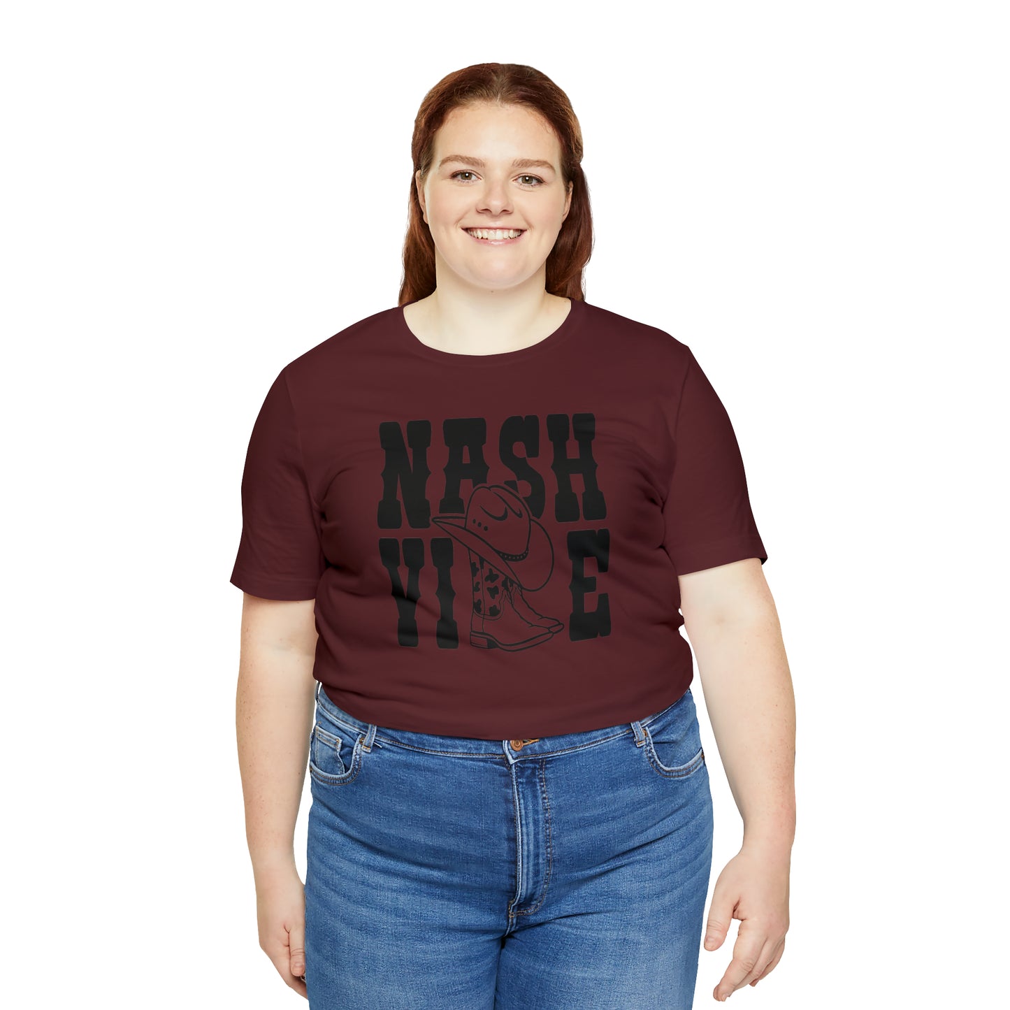 Nashville Country Shirts with Cowboy Boots as LL Unisex Jersey Short Sleeve Tee