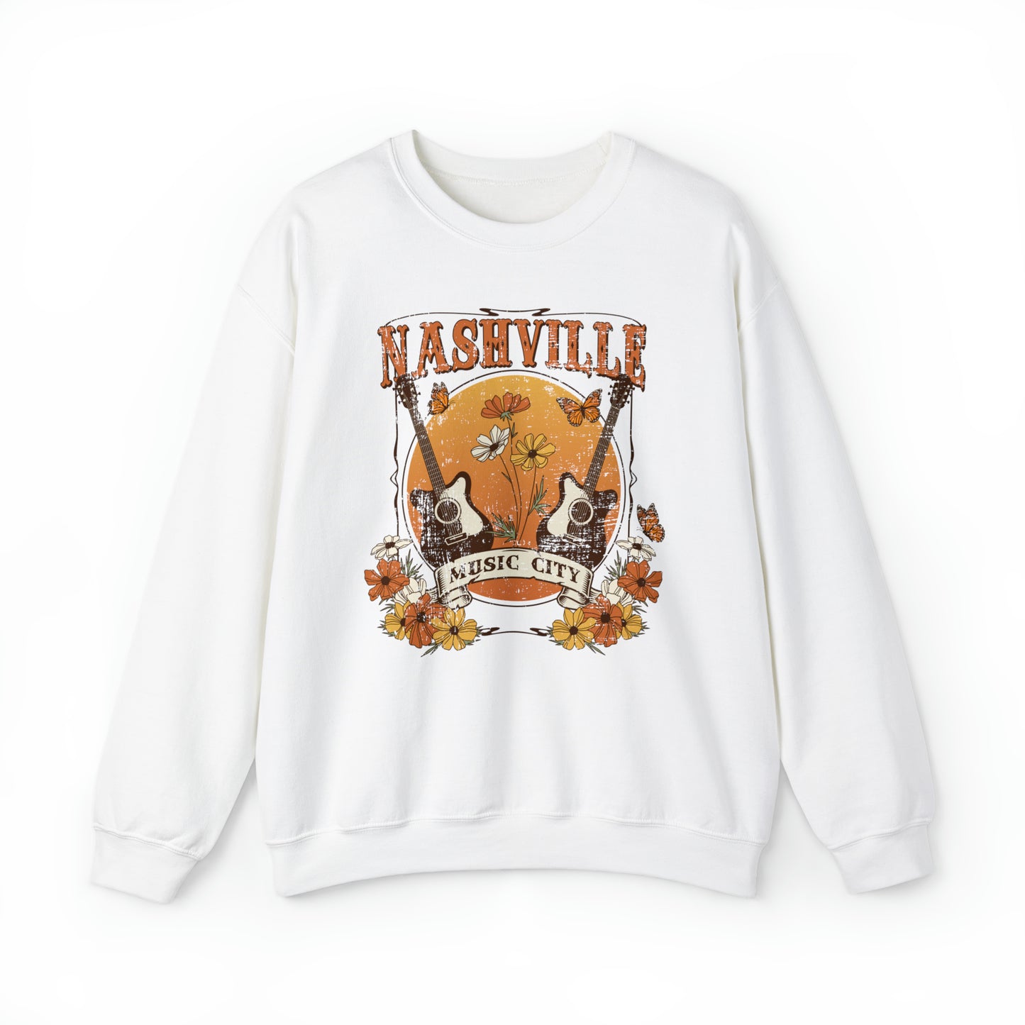 Nashville Music City Heavy Blend™ Crewneck Sweatshirt