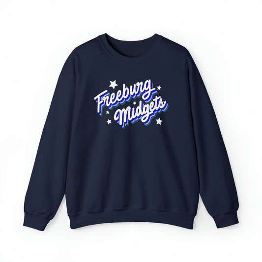 Retro Freeburg Midgets Unisex Heavy Blend™ Crewneck Sweatshirt