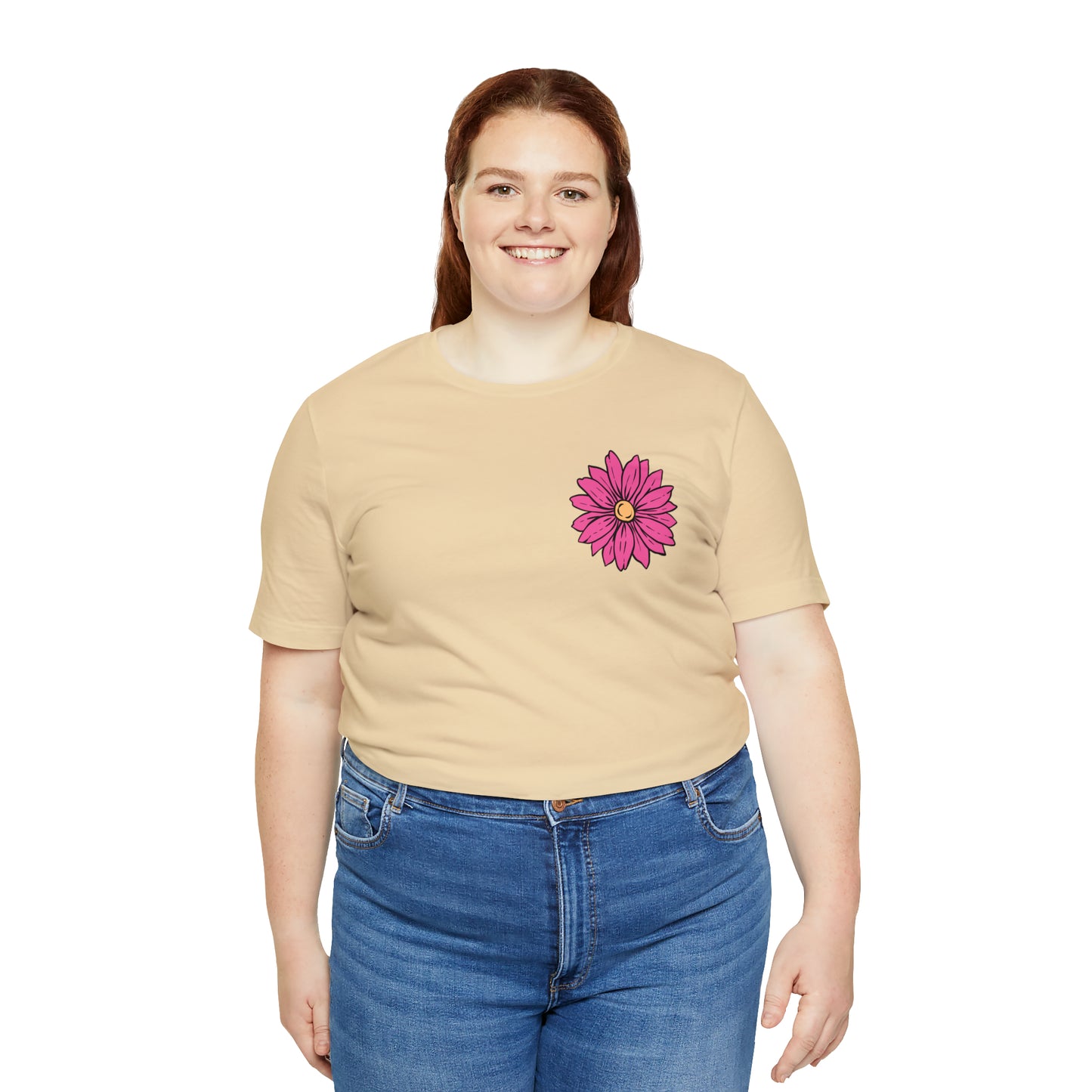 TWO SIDED Positive Energy T-Shirt (Flower on Front - Positive Energy on Back) Christian T-Shirt