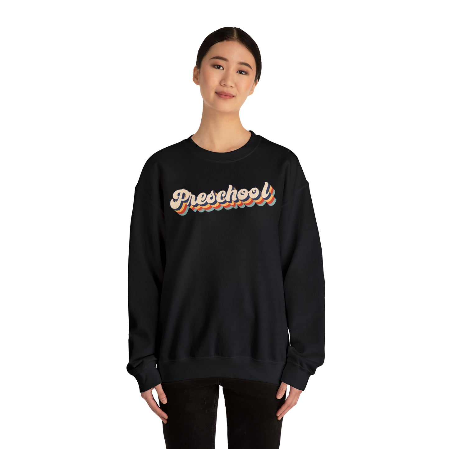 Retro Preschool Unisex Heavy Blend™ Crewneck Sweatshirt