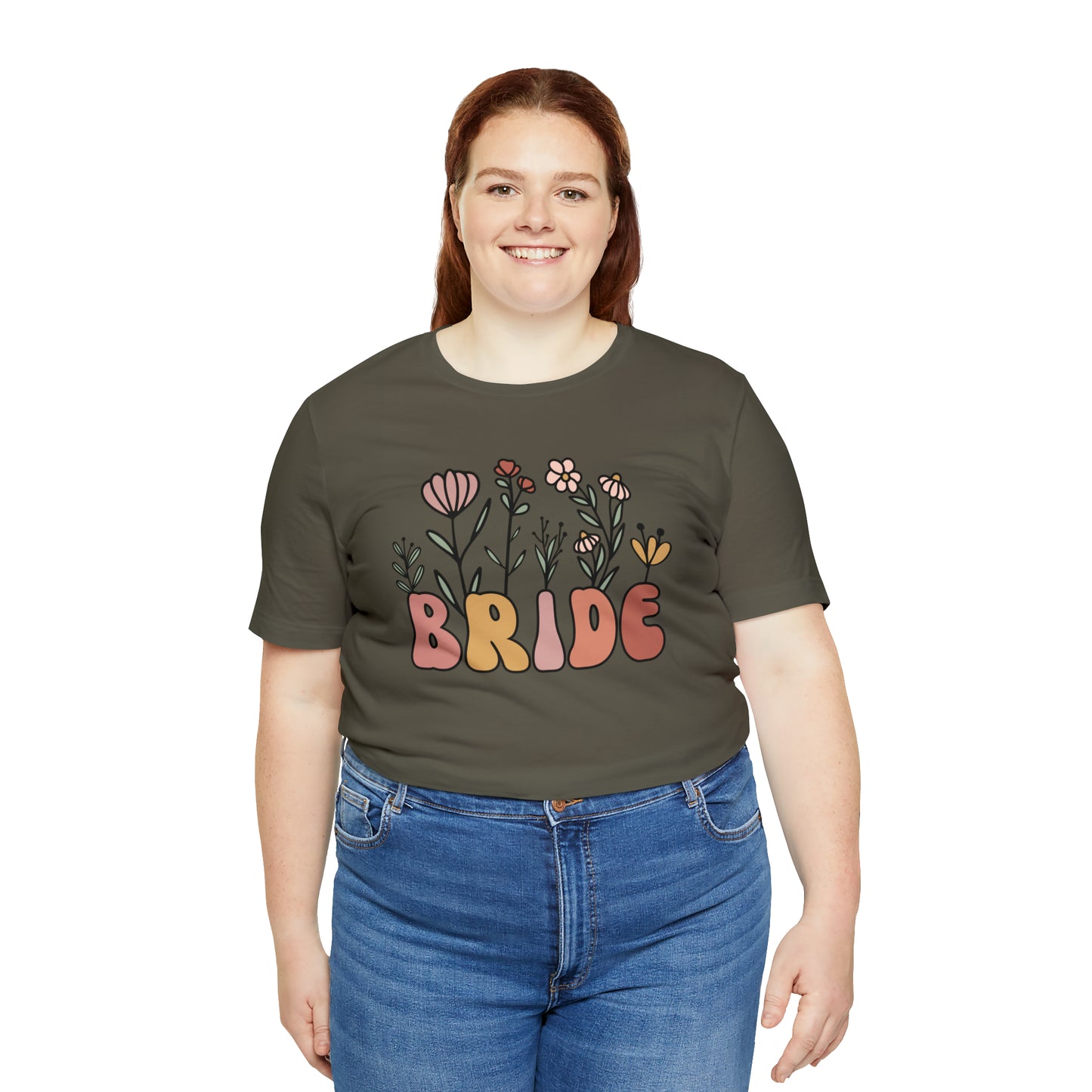 Boho Floral Bride T-Shirt