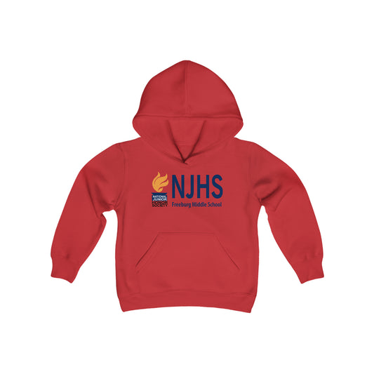 YOUTH - Freeburg Middle School NJHS Golden Torch Youth Heavy Blend Hooded Sweatshirt