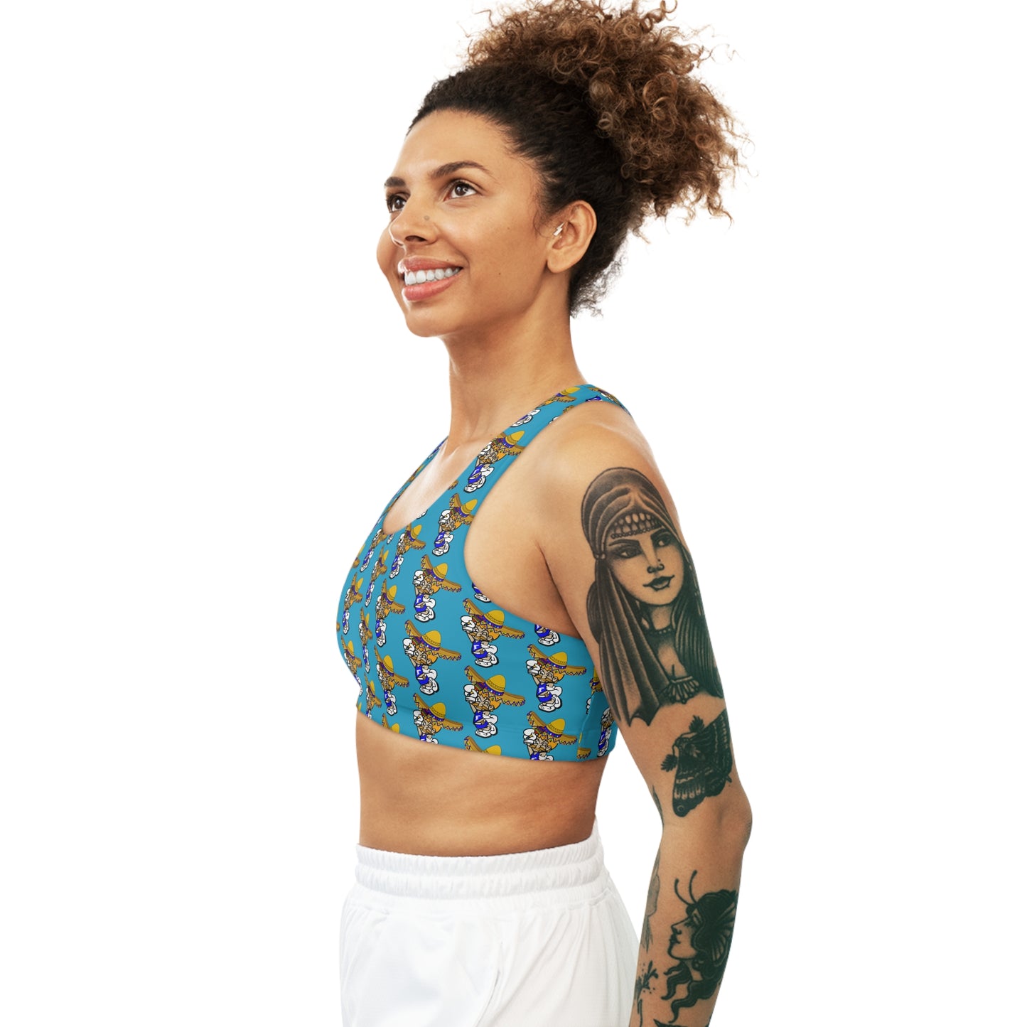 Sombrero Midget Seamless Sports Bra - Turquoise