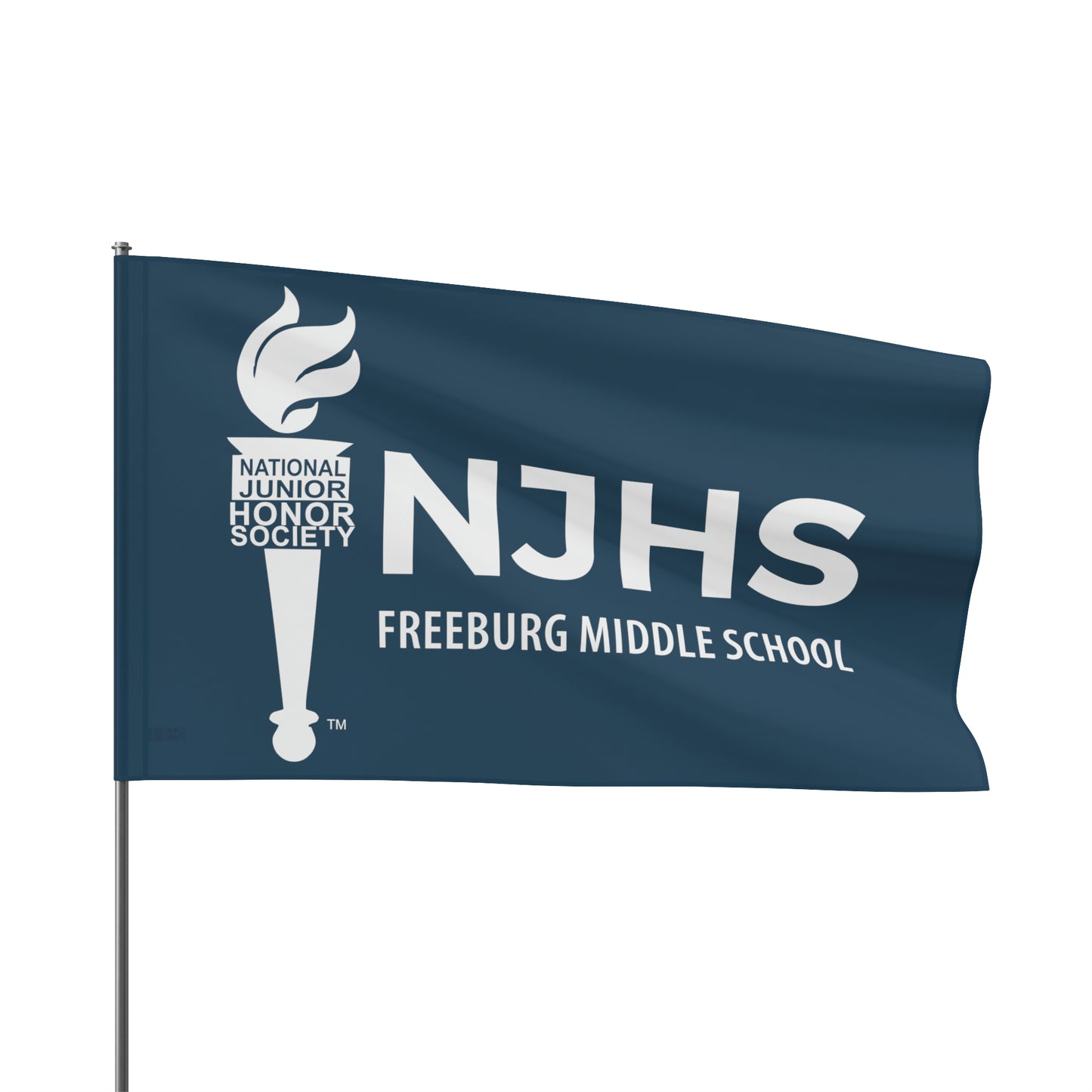 Freeburg Middle School NJHS National Junior Honor Society Flag - Slate Blue