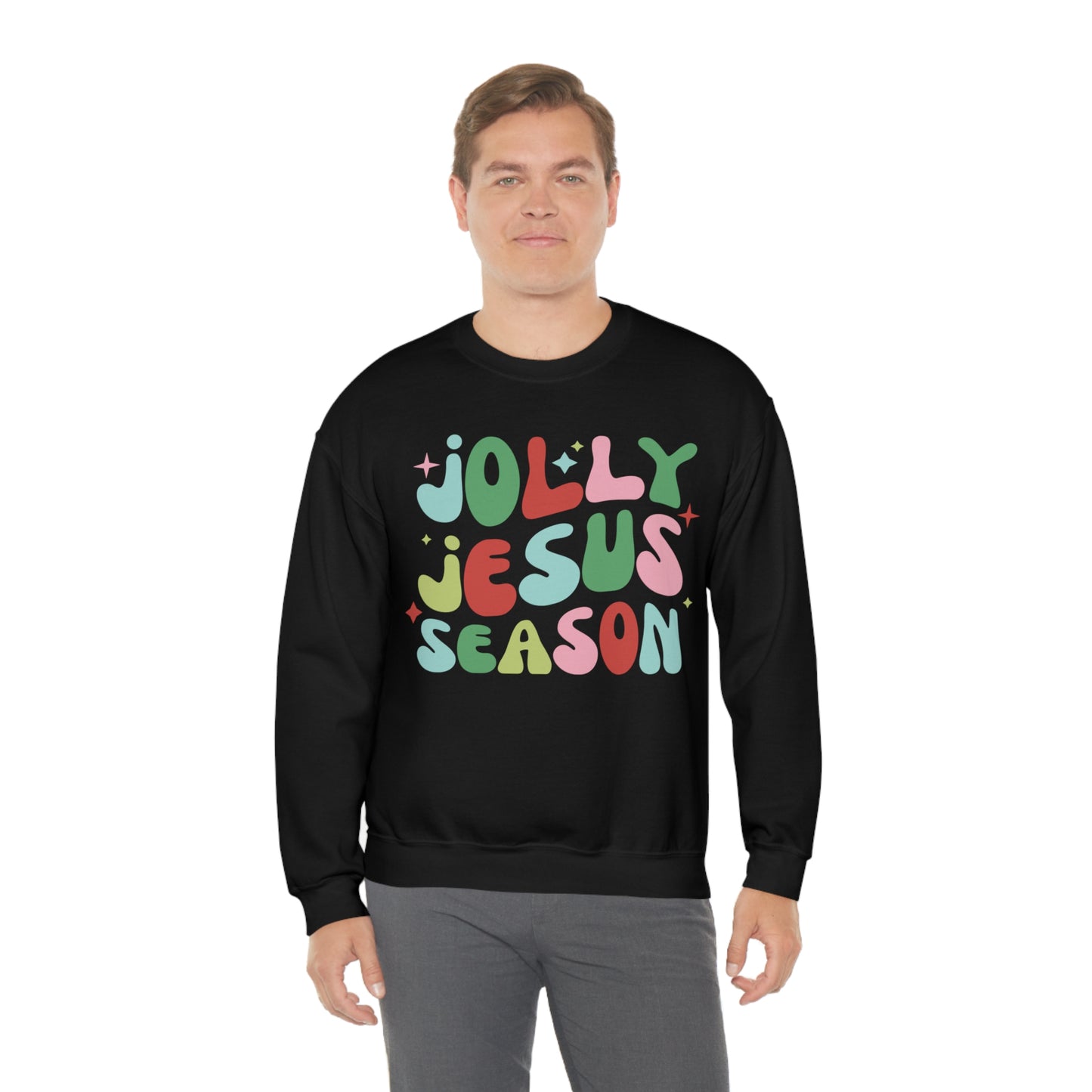 Jolly Jesus Season Heavyweight Crewneck Sweatshirt