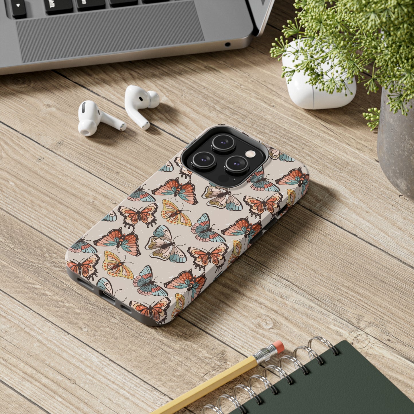 Butterfly Brown Tough Phone Cases