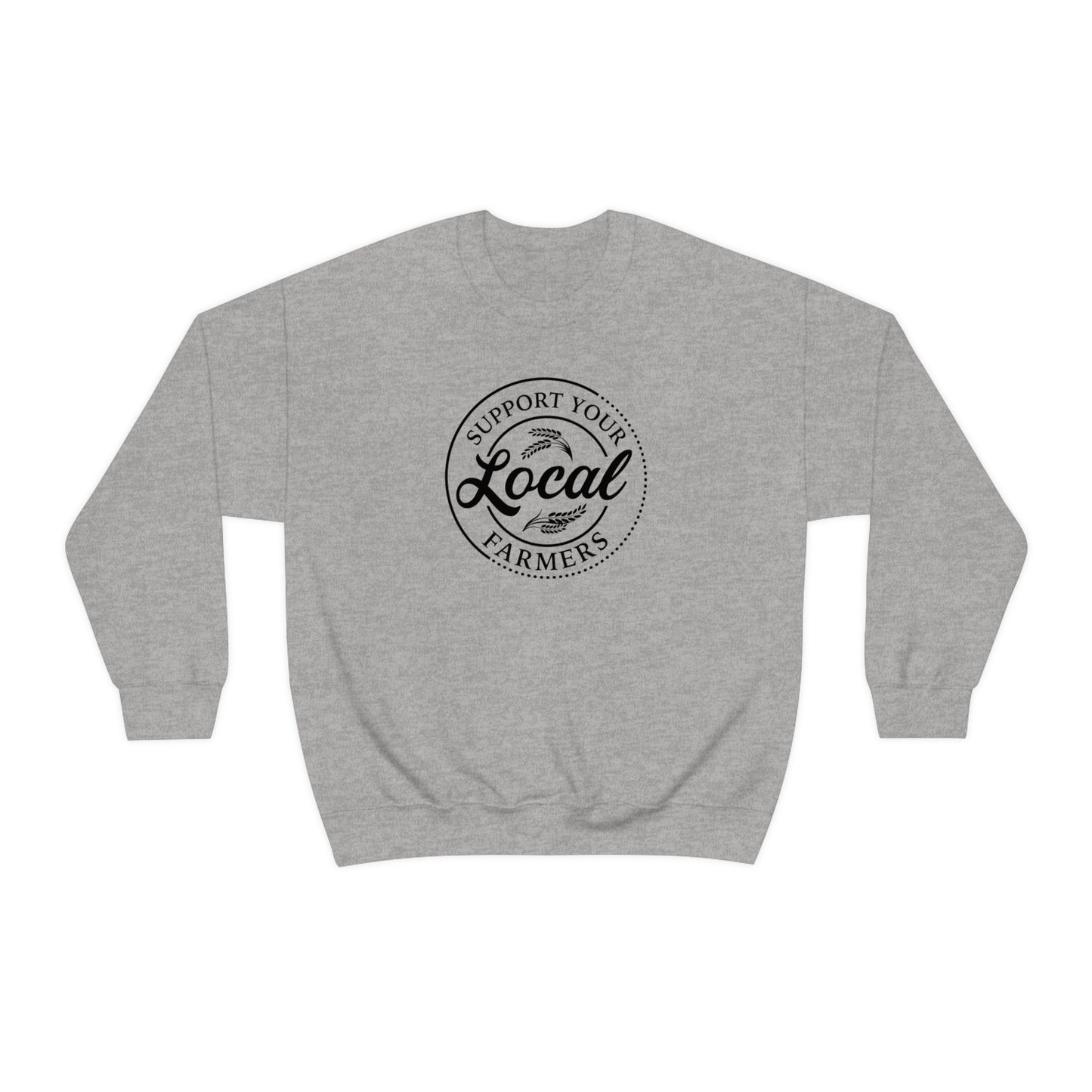 "Support Your Local Farmers" - Unisex Heavy Blend™ Crewneck Sweatshirt