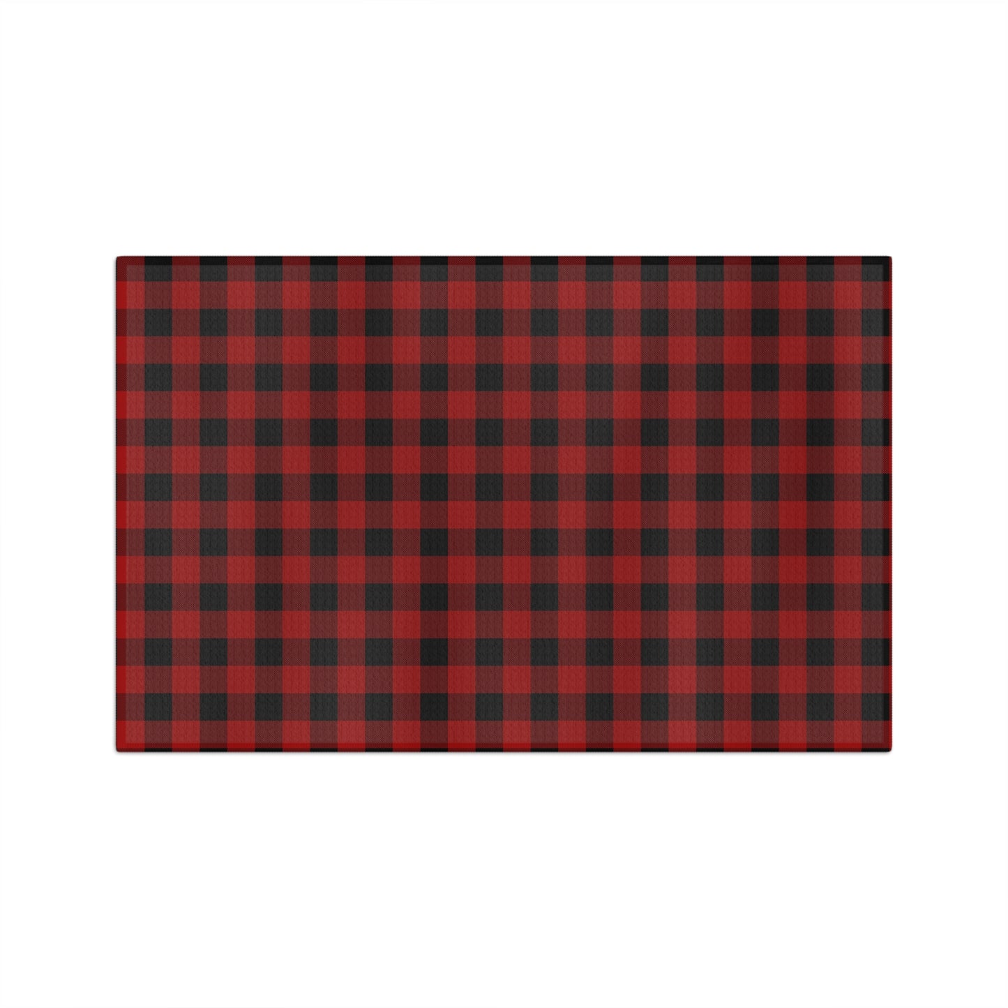 Red and Black Buffalo Plaid Christmas/ Holiday Soft Tea Towel