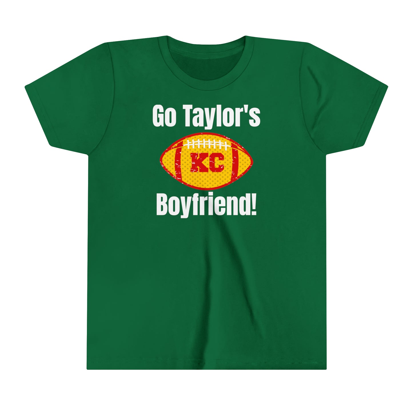 Go Taylor's Boyfriend Swift and Kelce Football Youth Short Sleeve Tee