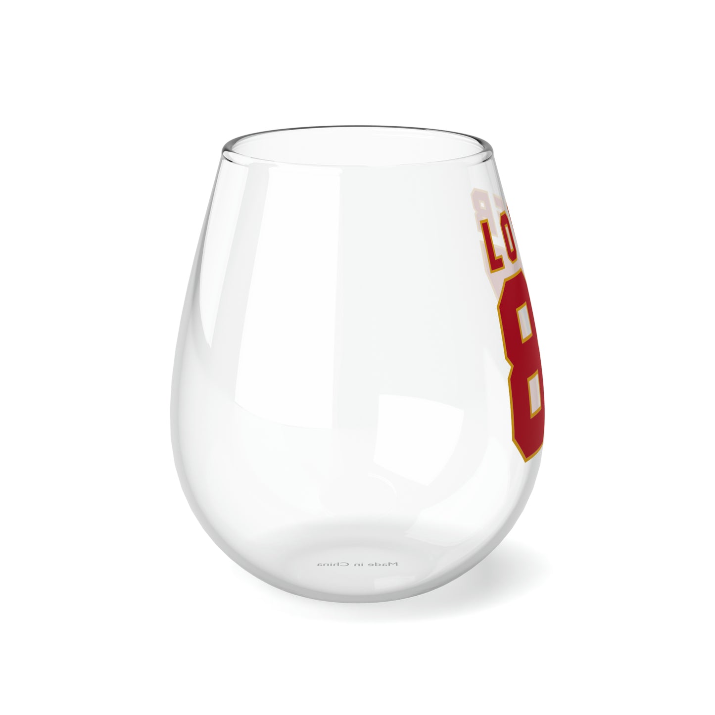 Lover 87 Swift and Kelce Stemless Wine/ Glass, 11.75oz