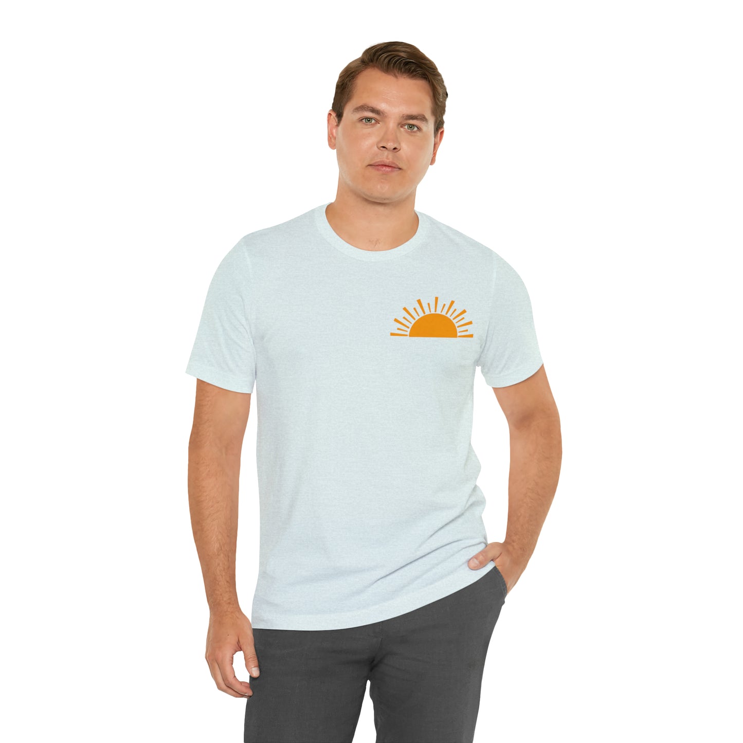 "Sunshine on My Mind"  (Front and Back Design)  Unisex Jersey Short Sleeve Tee