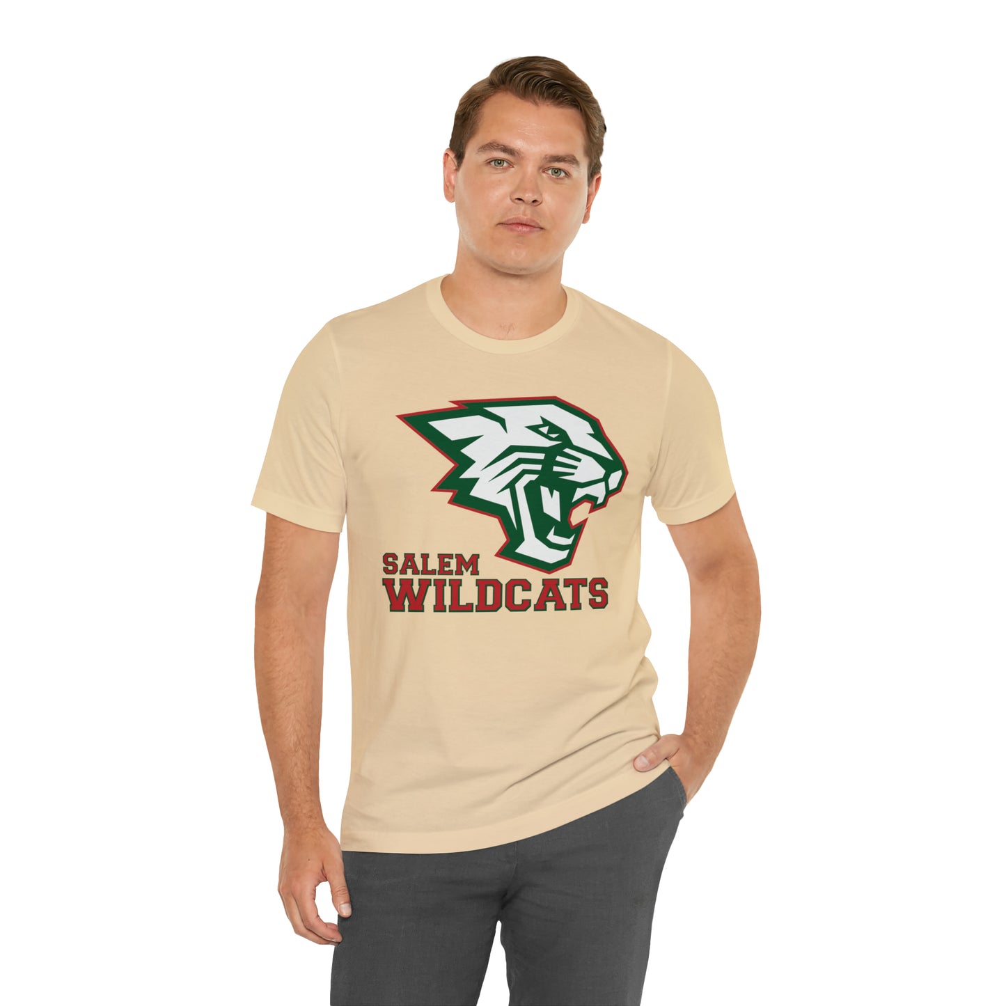 Salem Wildcats Jersey Short Sleeve Tee - Red Print