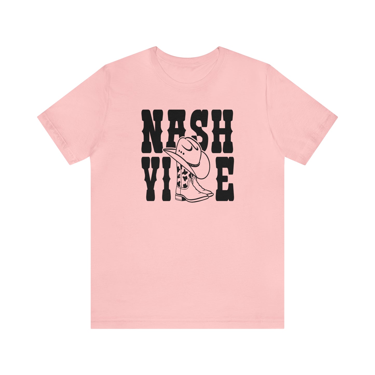 Nashville Country Shirts with Cowboy Boots as LL Unisex Jersey Short Sleeve Tee