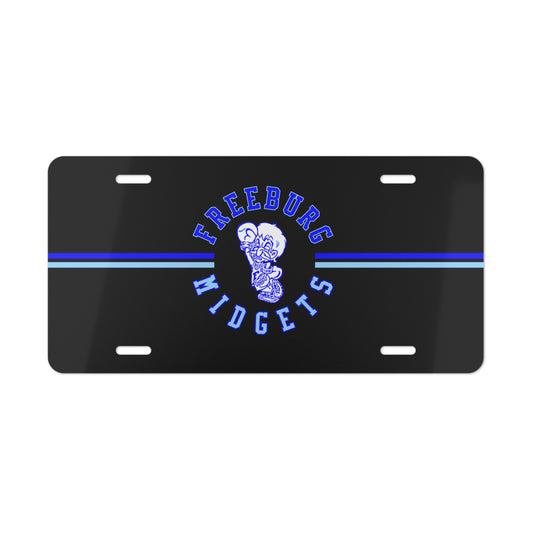 Freeburg Midgets Circle Logo Vanity Plate - Black