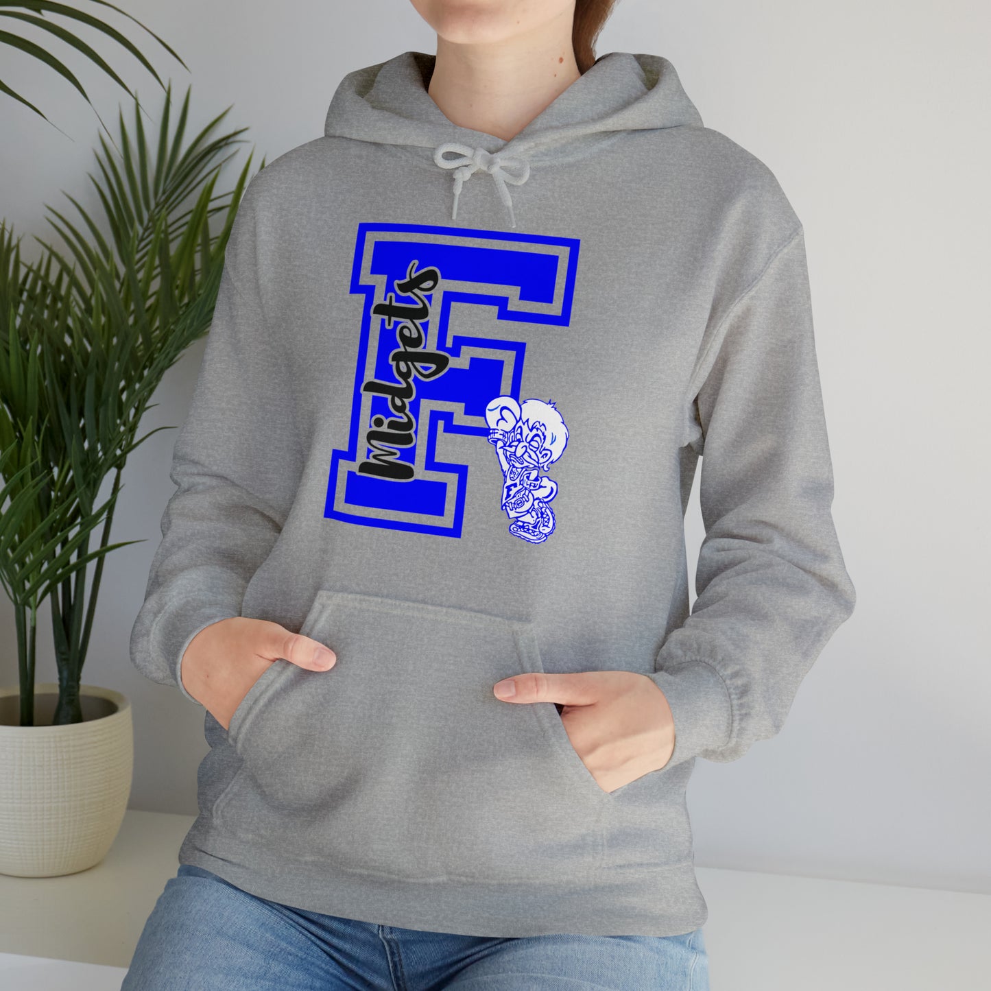 Give Me an F - Freeburg Midgets Logo Design Hooded Sweatshirt