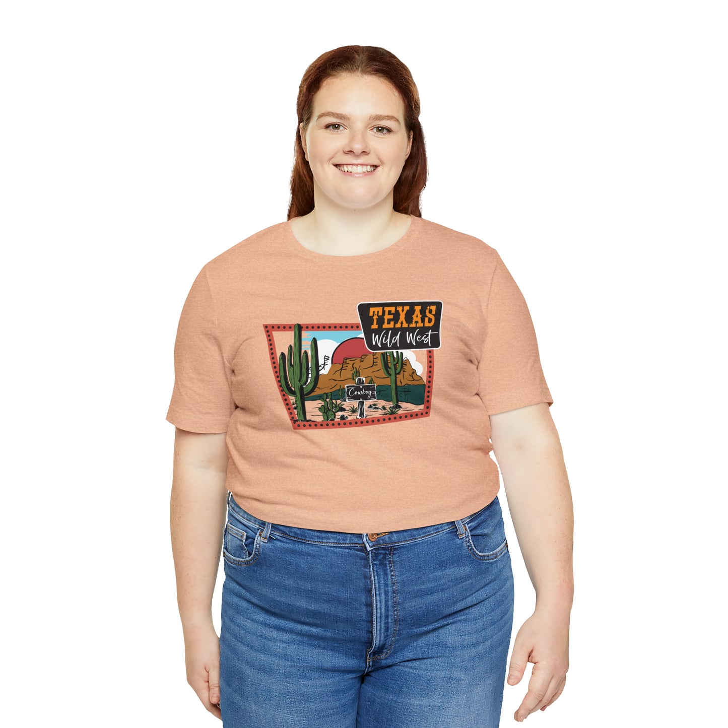 Texas Wild West Unisex Jersey Short Sleeve Tees