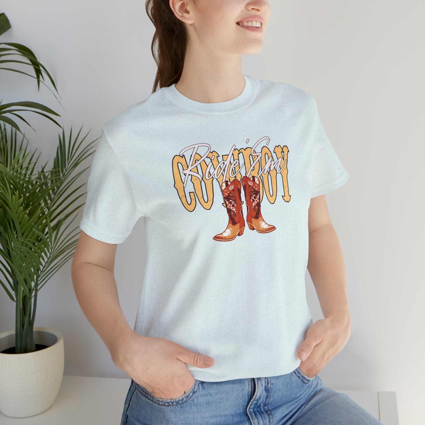 "Ride Em Cowboy" Unisex Jersey Short Sleeve Tee