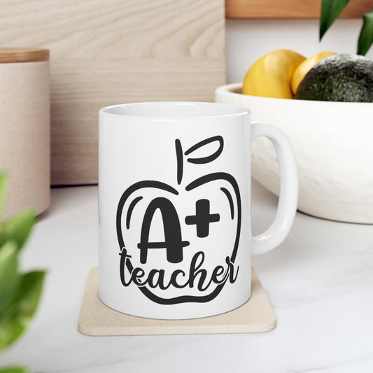 A+ Teacher Ceramic Mug 11oz