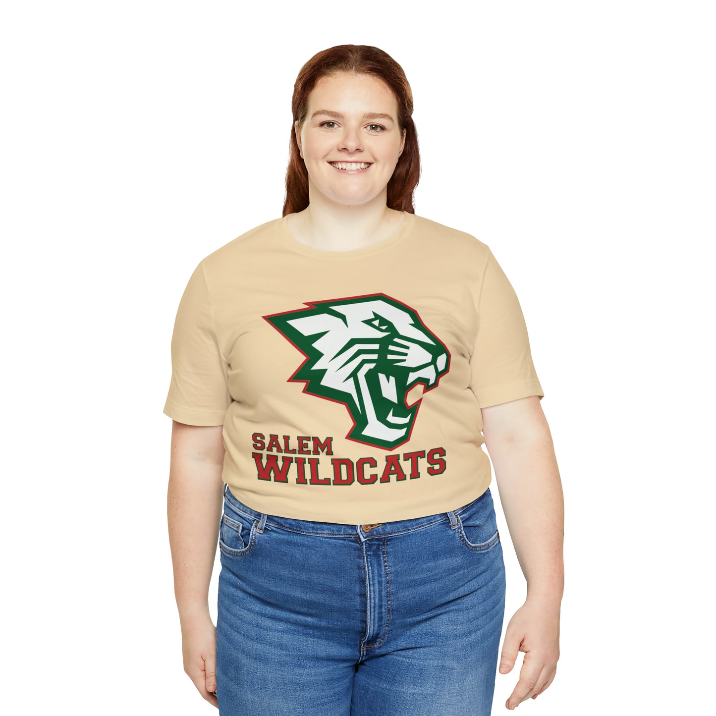 Salem Wildcats Jersey Short Sleeve Tee - Red Print