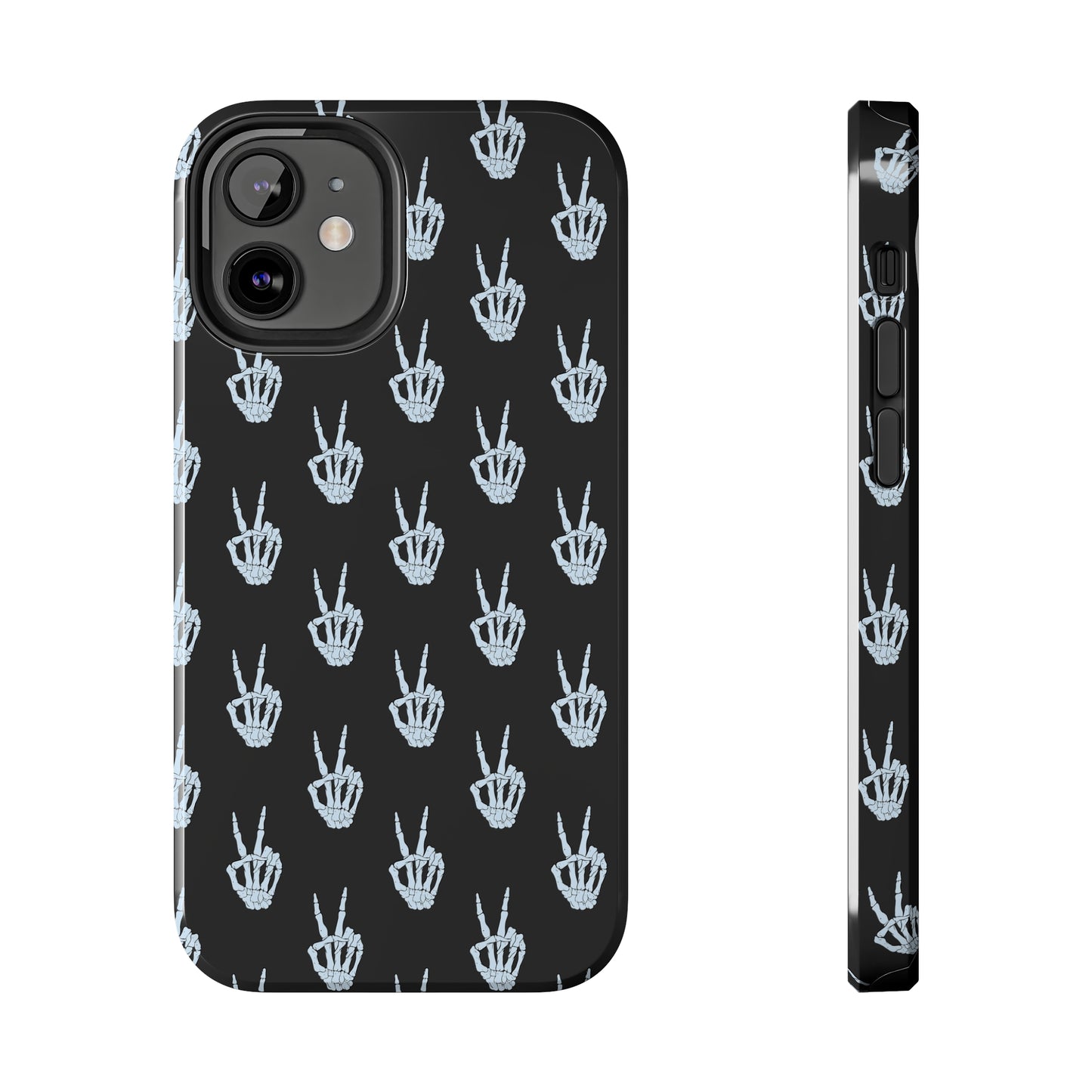 Skeleton Hand Peace Sign Tough Phone Cases