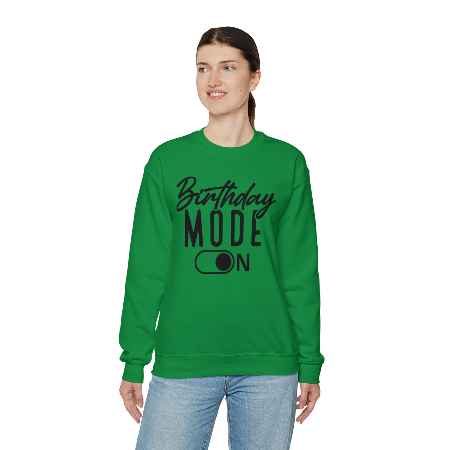 Birthday Mode On Heavy Blend™ Crewneck Sweatshirt