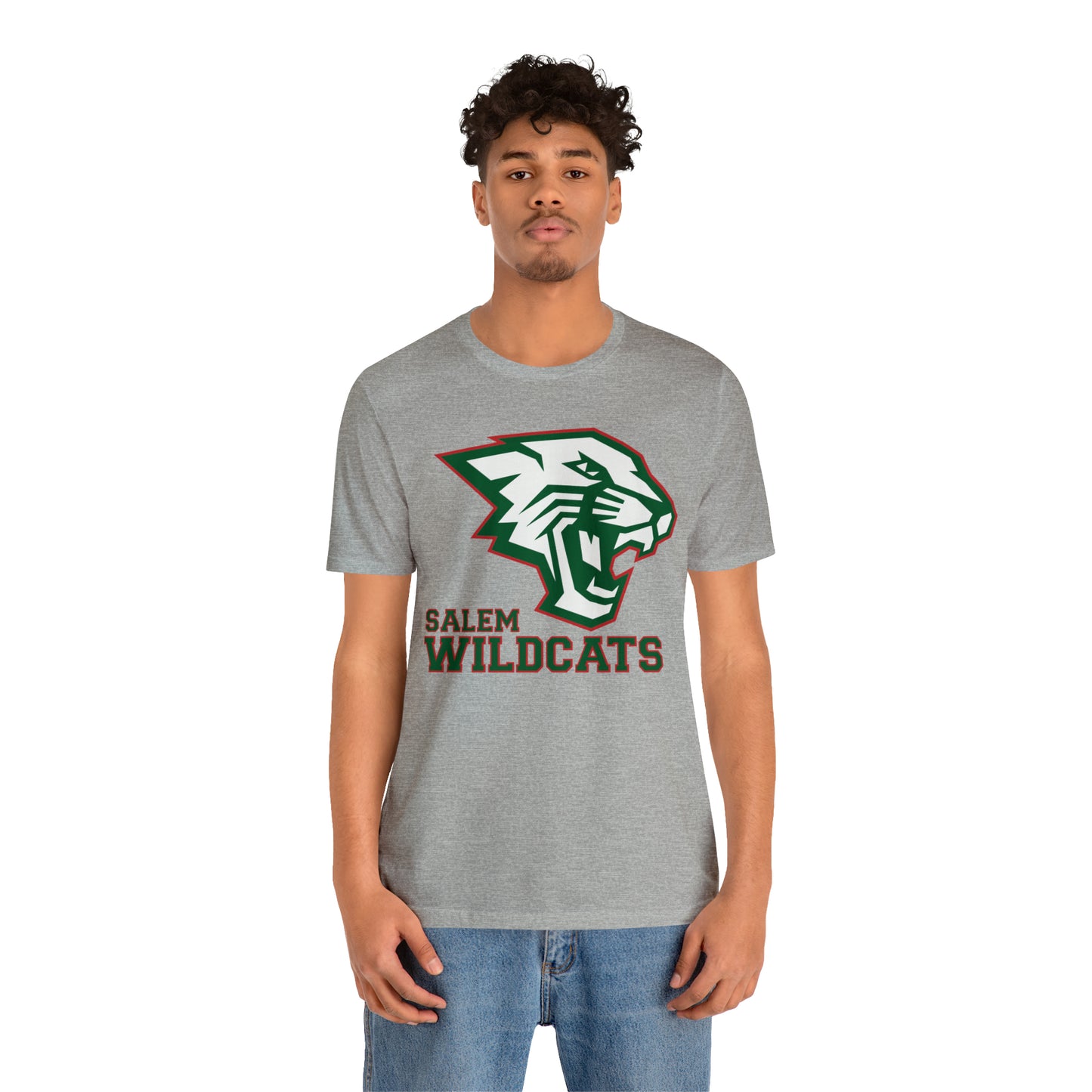 Salem Wildcats Jersey Short Sleeve Tee - Green Print