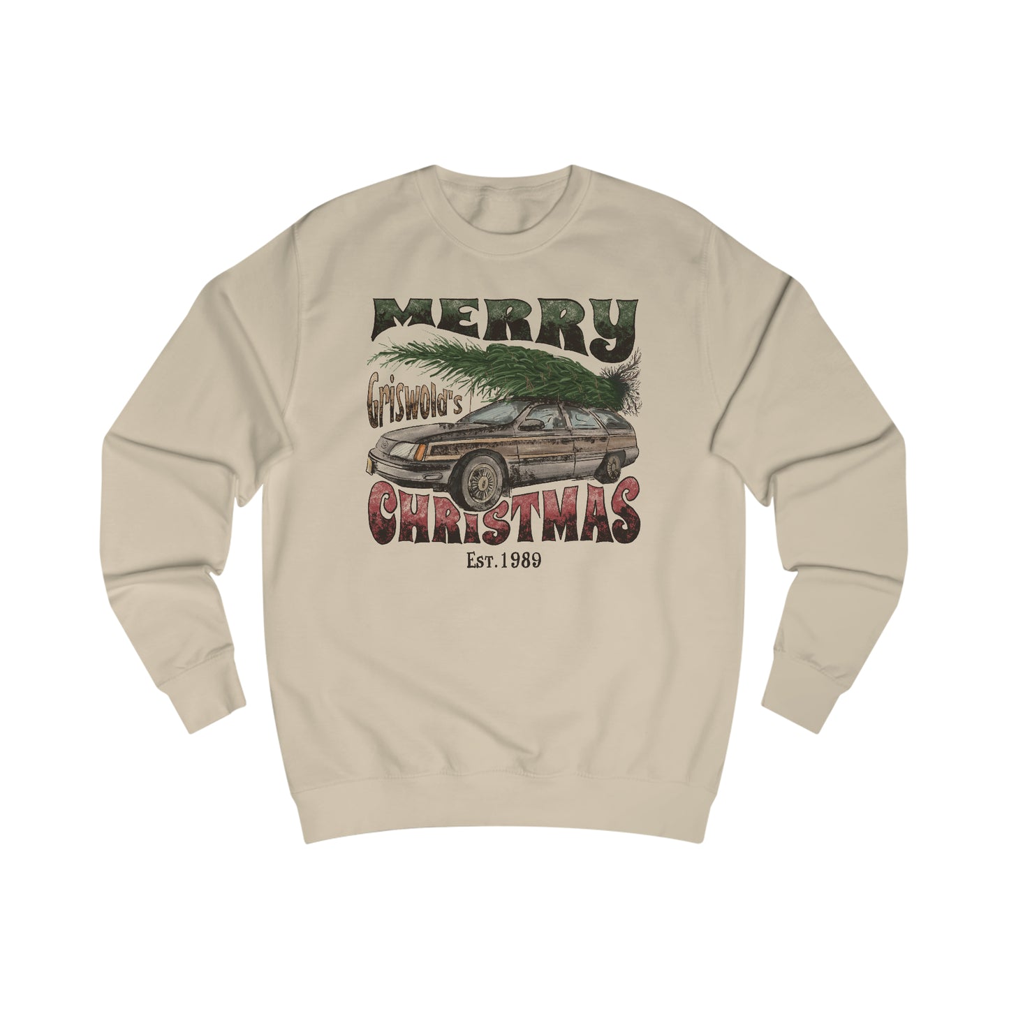 Merry Griswold's Christmas Tree Station Wagon Holiday Unisex Heavy Blend™ Crewneck Sweatshirt