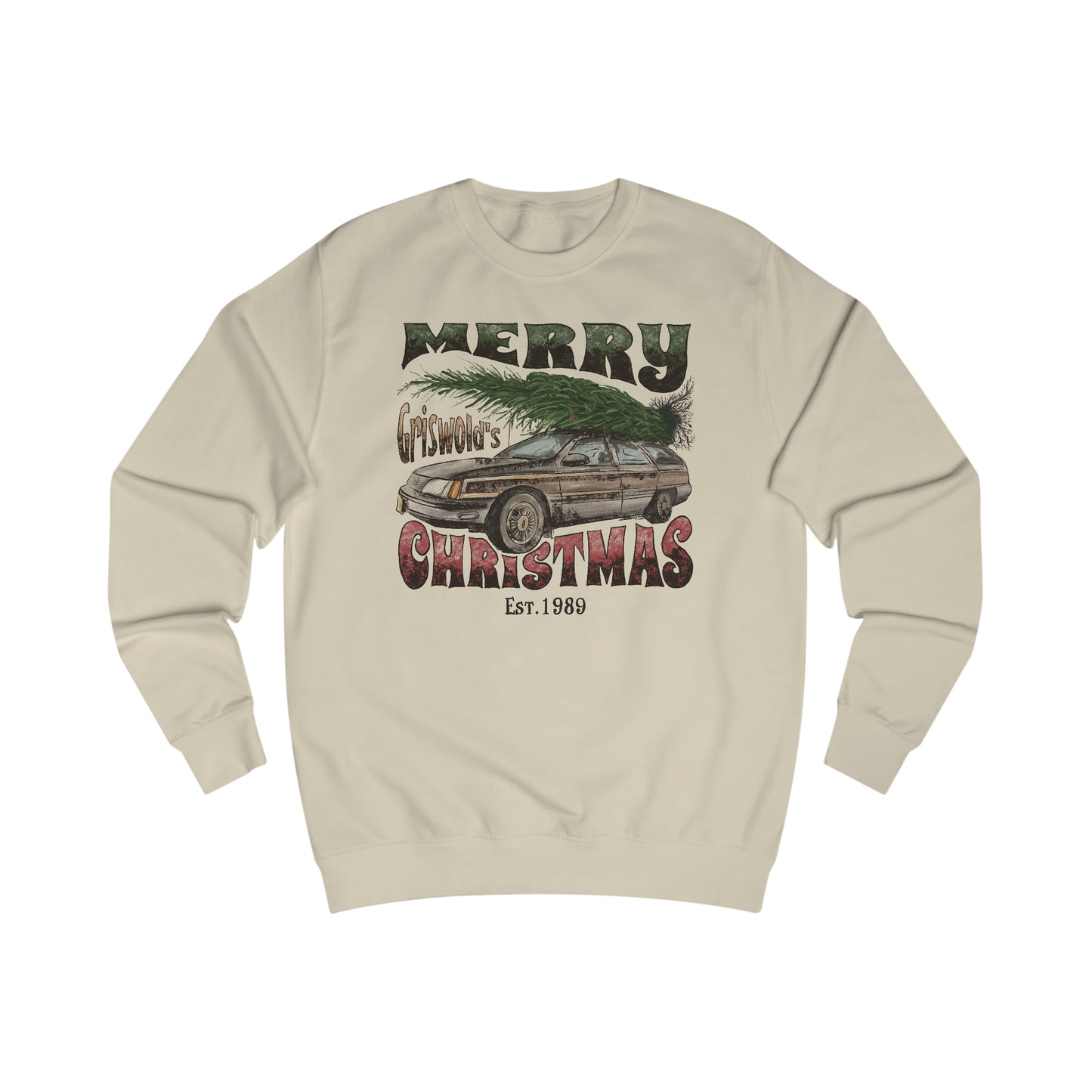 Merry Griswold's Christmas Tree Station Wagon Holiday Unisex Heavy Blend™ Crewneck Sweatshirt