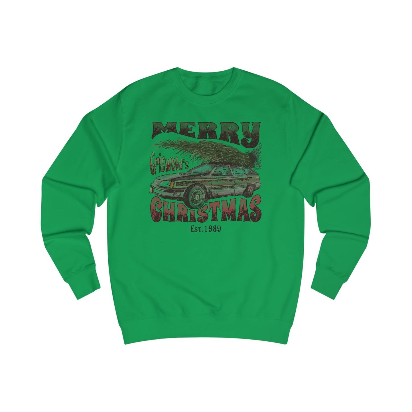 Merry Griswold's Christmas Tree Station Wagon Holiday Unisex Heavy Blend™ Crewneck Sweatshirt