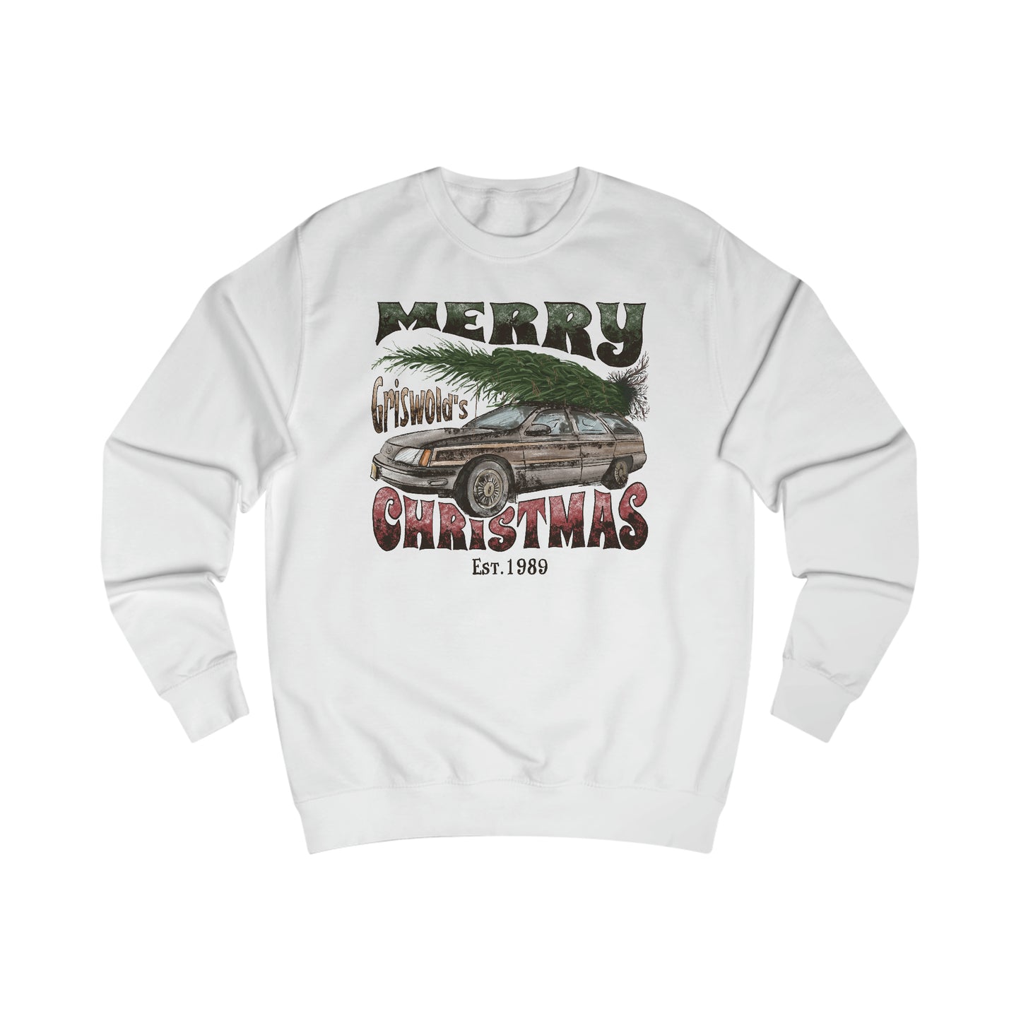 Merry Griswold's Christmas Tree Station Wagon Holiday Unisex Heavy Blend™ Crewneck Sweatshirt