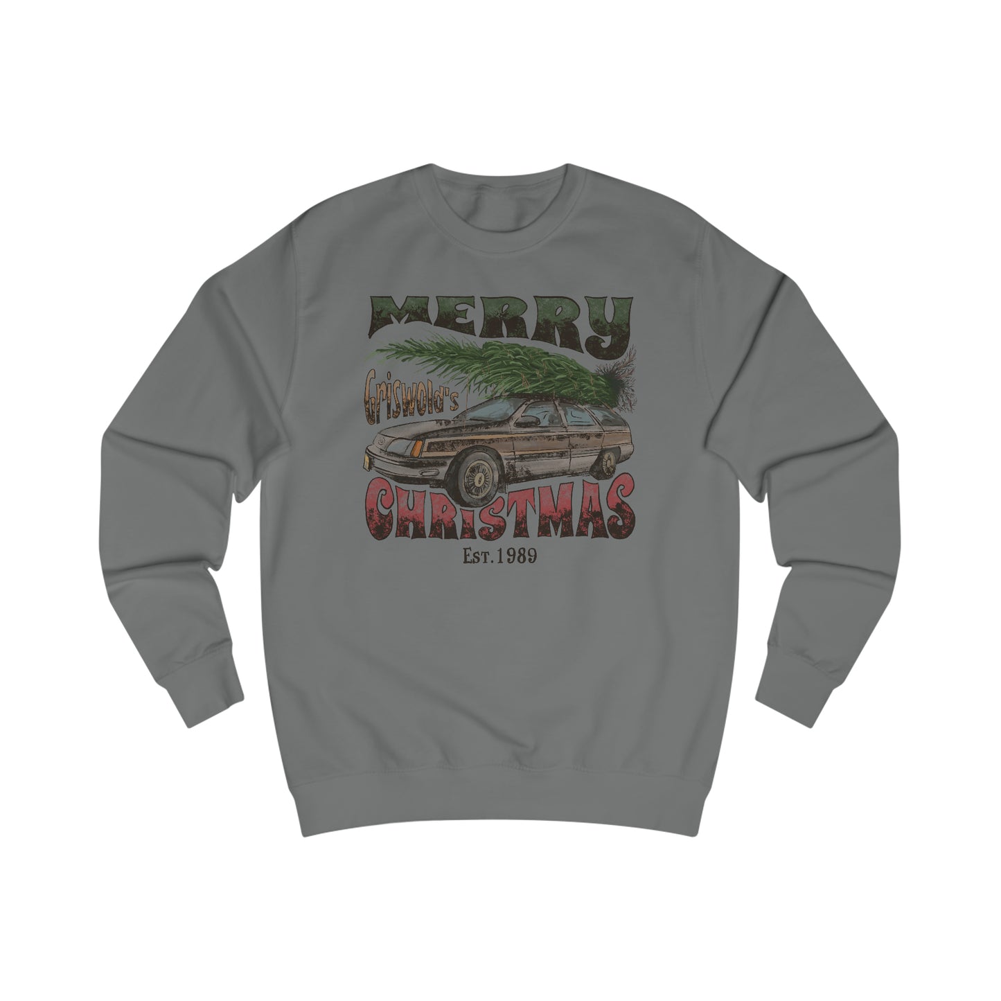 Merry Griswold's Christmas Tree Station Wagon Holiday Unisex Heavy Blend™ Crewneck Sweatshirt