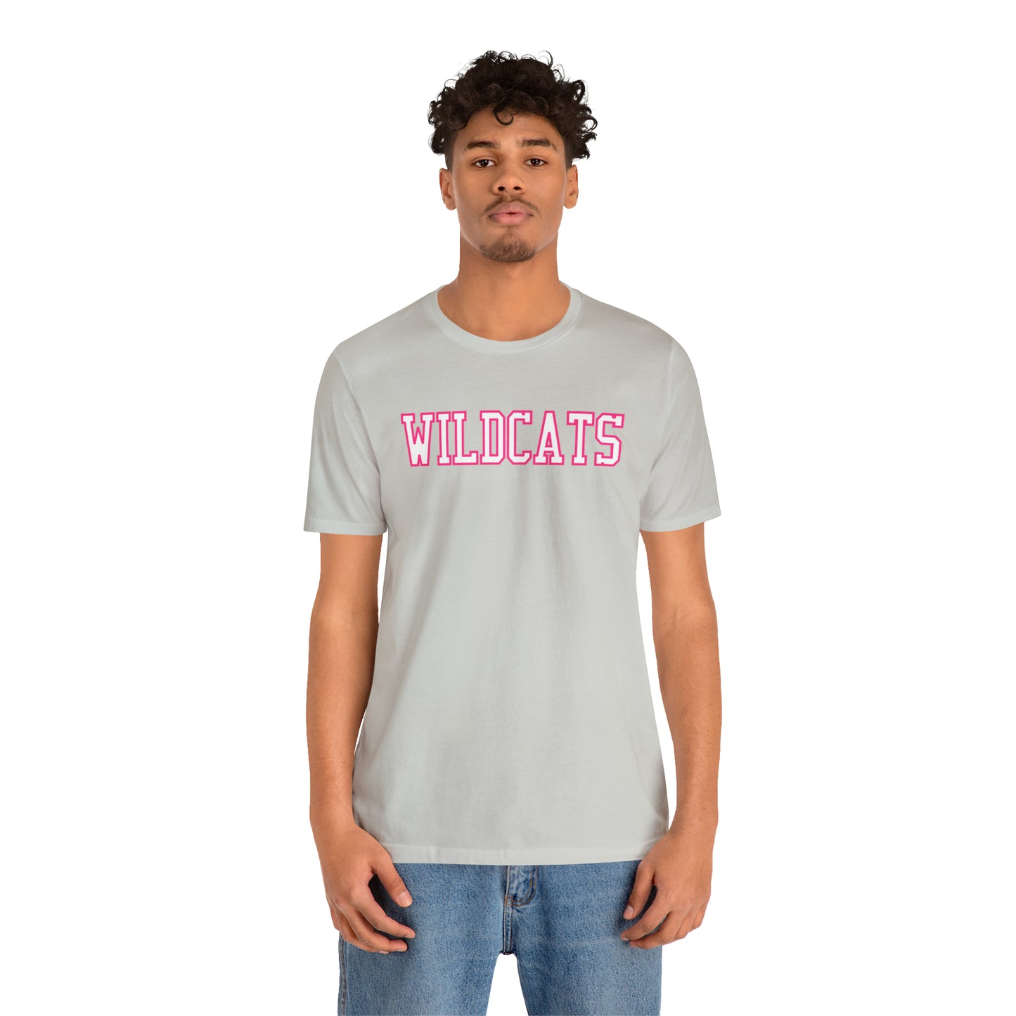 Pink Salem Wildcats Jersey Short Sleeve Tee - Green Print