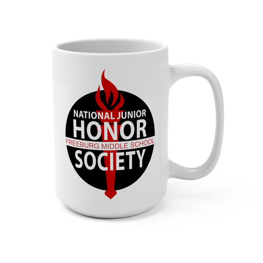 Freeburg Middle School National Junior Honor Society Red and Black Mug 15oz