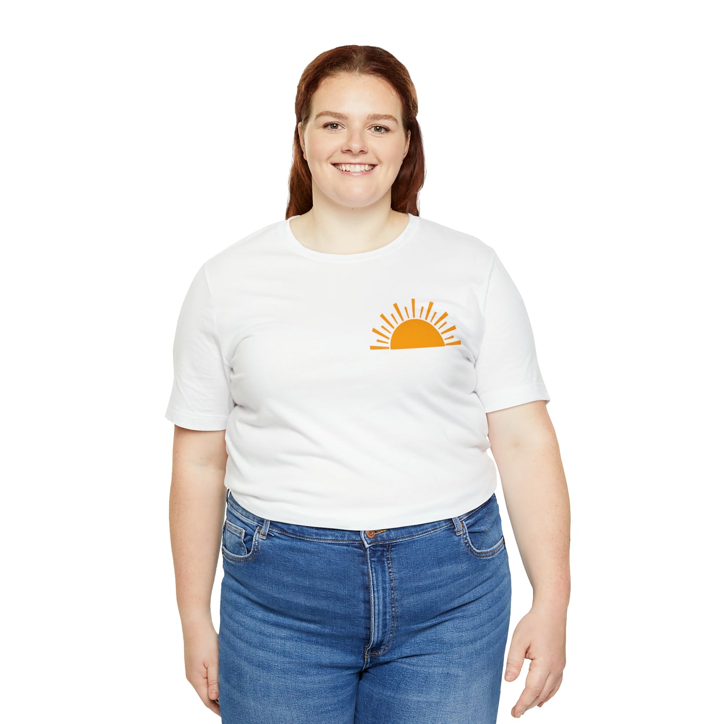 "Sunshine on My Mind"  (Front and Back Design)  Unisex Jersey Short Sleeve Tee