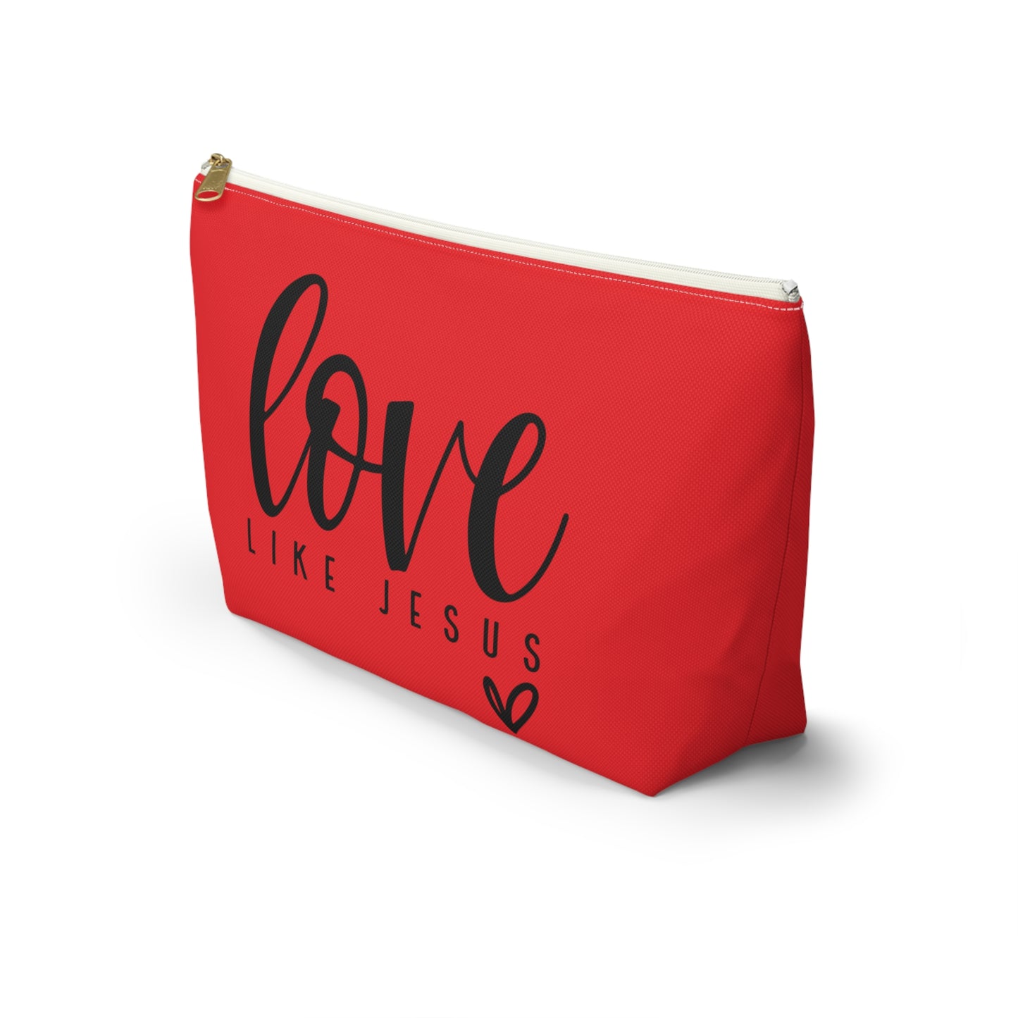 Love Like Jesus Accessory Pouch w T-bottom