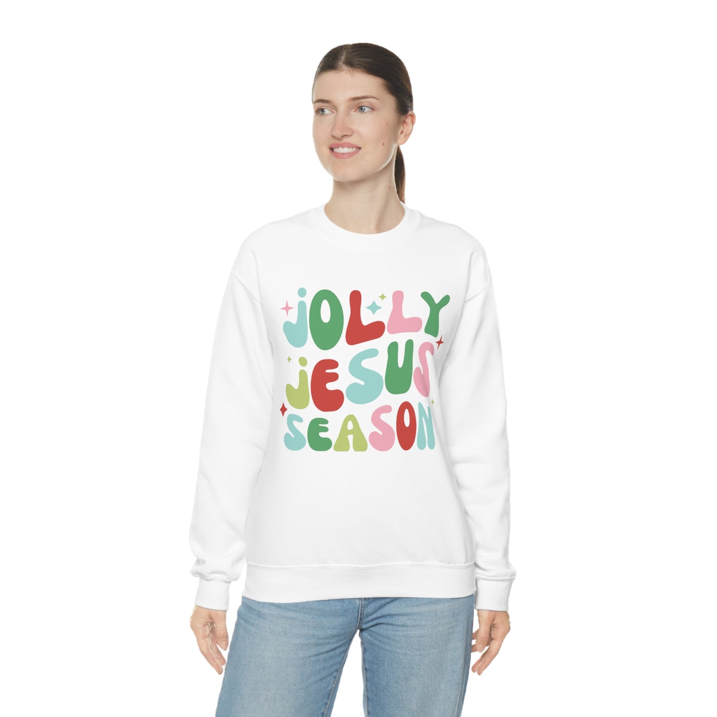 Jolly Jesus Season Heavyweight Crewneck Sweatshirt