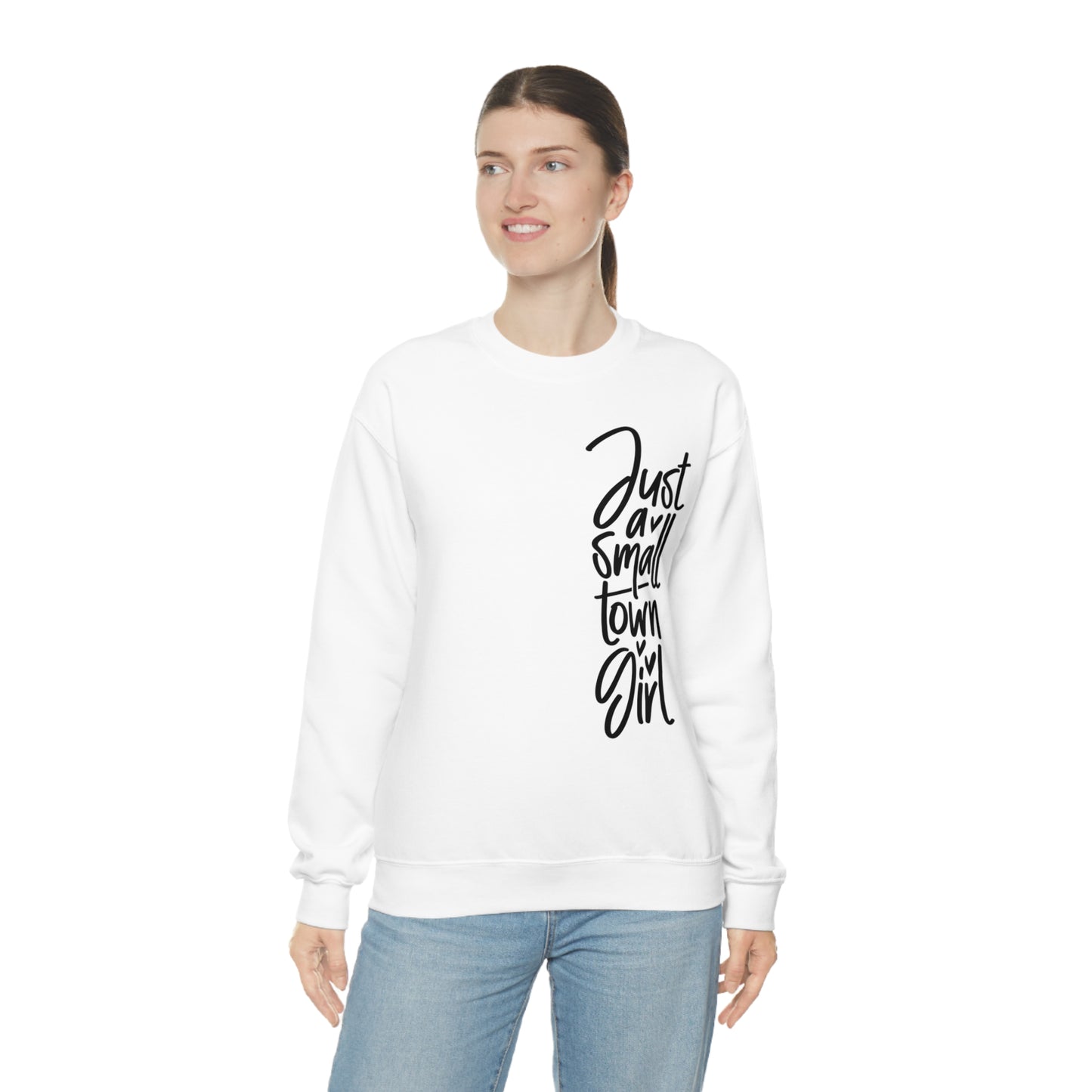 "Just a Small Town Girl" - Unisex Heavy Blend™ Crewneck Sweatshirt