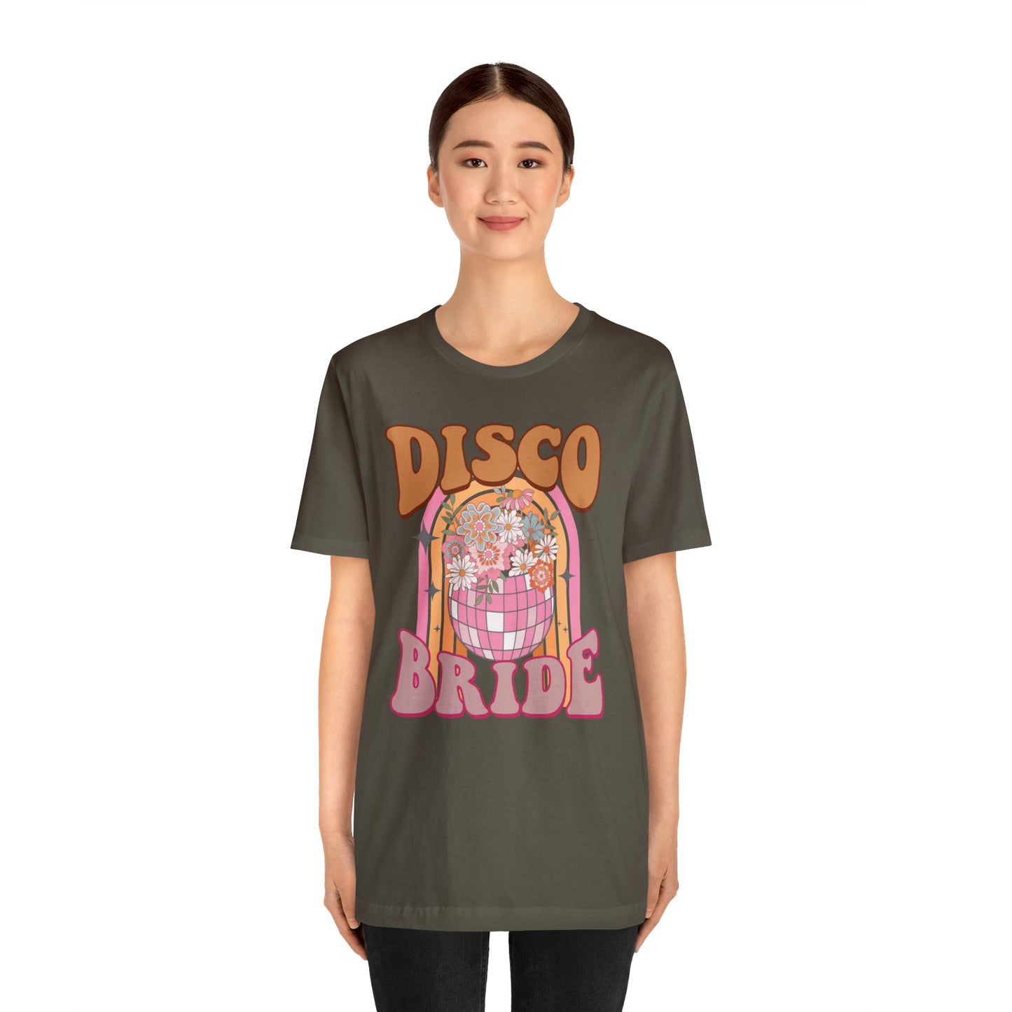 Retro Disco Bride Mirror Ball T-Shirt